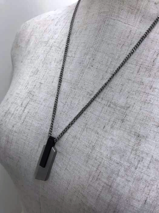 CALVIN KLEIN（カルバンクライン） ロゴプレート ペンダント ネックレス メンズ アクセサリー