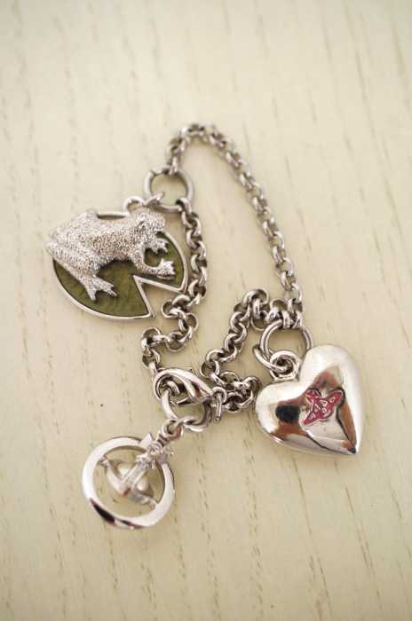 Vivienne Westwood （ヴィヴィアンウエストウッド） KISS ME 二連チャームオーブ付きブレスレット レディース アクセサリー