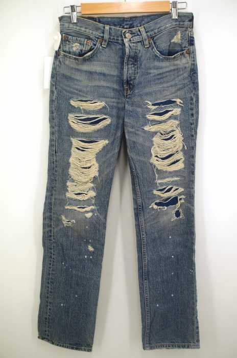 Levi's （リーバイス） クラッシュリペアデニムパンツ レディース パンツ