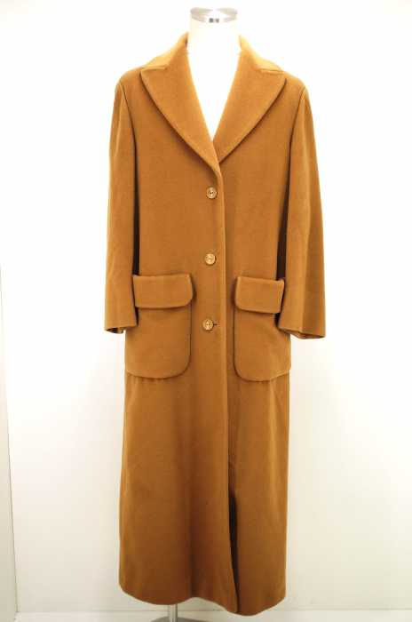 USED （ブランド不明） ウール混ロングチェスターコート メンズ アウター