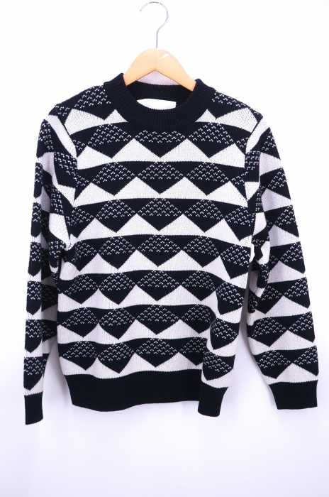 WHITE MOUNTAINEERING（ホワイトマウンテニアリング） 17AW TRIANGLE JACQUARD MOCK NECK KNIT メンズ トップス
