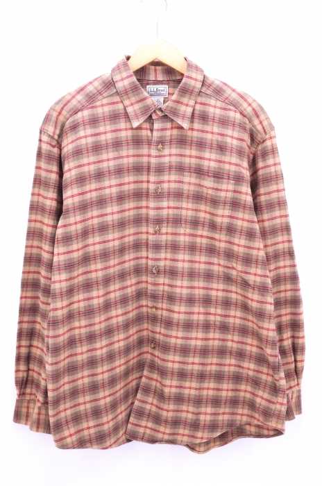 L.L.Bean (エルエルビーン) 90s ビックシルエットタータンチェック柄ネルシャツ メンズ トップス