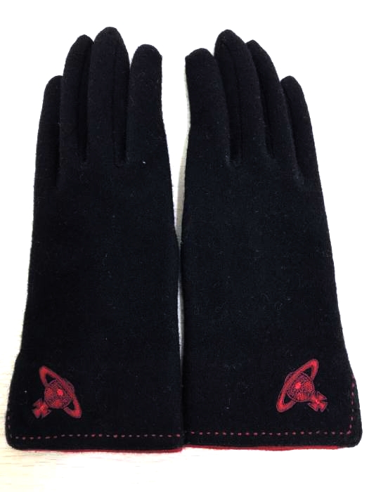 Vivienne Westwood（ヴィヴィアンウエストウッド） オーブ刺繍ロゴ 手袋 レディース ファッション雑貨