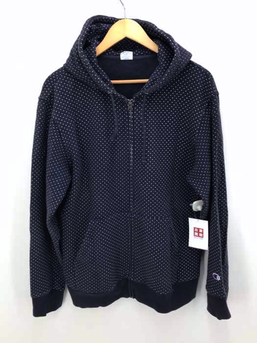 Champion（チャンピオン） ドット柄 ジップアップ パーカー メンズ トップス