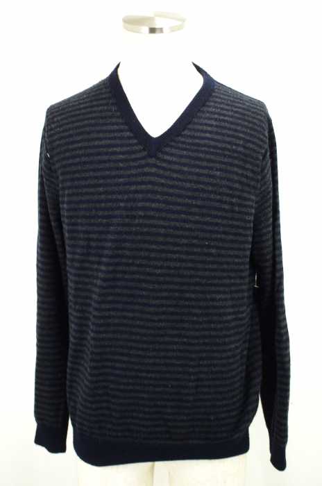J.CREW （ジェイクルー） Vネックボーダーニットセーター メンズ トップス