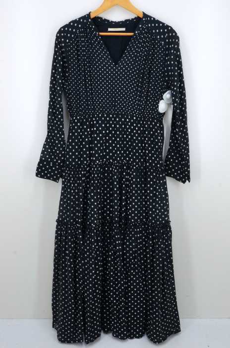 ne Quittez pas(ヌキテパ) 19AW COTTON DOT GATHER LONG DRESS レディース ワンピース