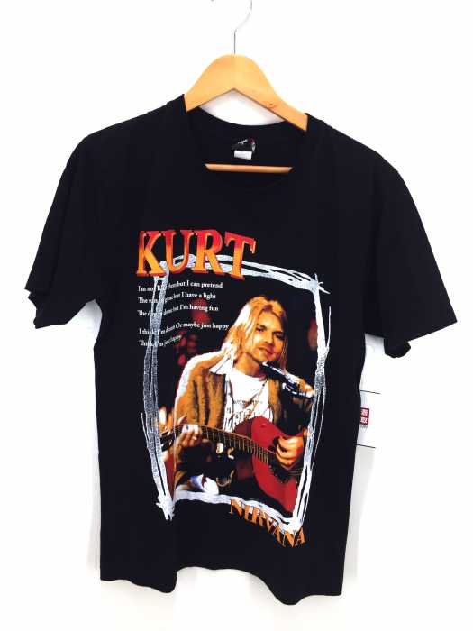 THE GTS(フルギ) KURT COBAIN バンドプリントTシャツ メンズ トップス