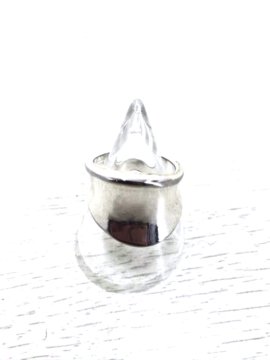 USED古着(ユーズドフルギ) ワイドシルバー925リング レディース アクセサリー