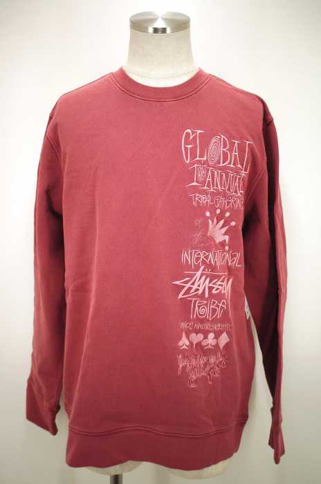 STUSSY (ステューシー) 16AW 1st Annual Applique Crew スウェットトップス メンズ トップス