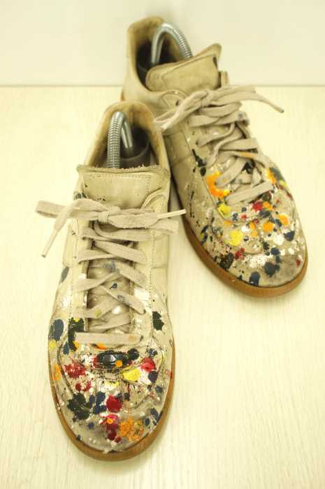 Maison Martin Margiela （メゾンマルタンマルジェラ） 22 ペイント加工ジャーマンスニーカー メンズ シューズ