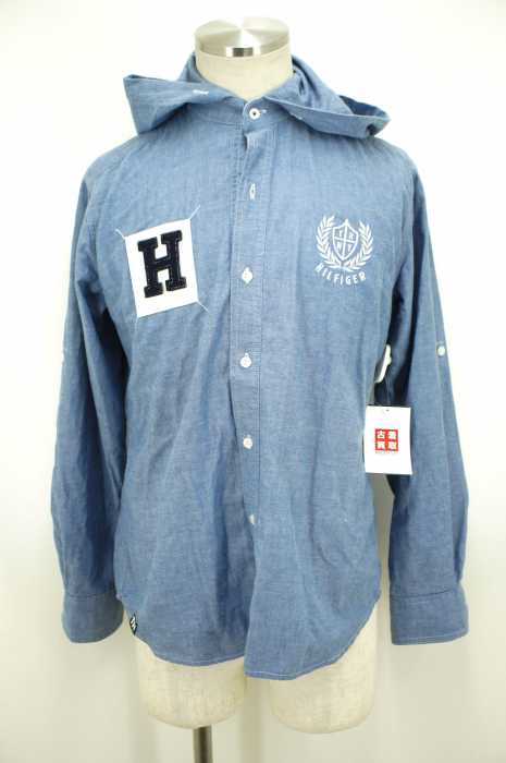 TOMMY HILFIGER （トミーヒルフィガー） デニムフードシャツ メンズ トップス