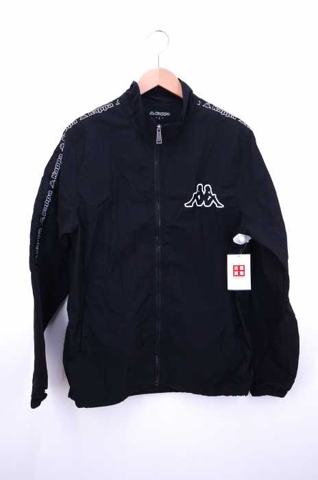 Kappa（カッパ） 袖ロゴラインプリント ナイロントラックジャケット メンズ アウター