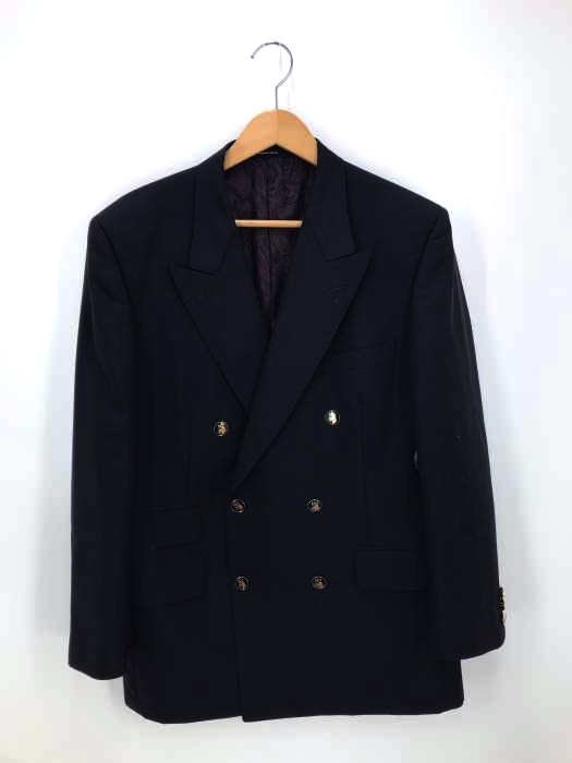 AQUASCUTUM（アクアスキュータム） 裏地ペイズリー柄ダブルボタンテーラードジャケット メンズ アウター