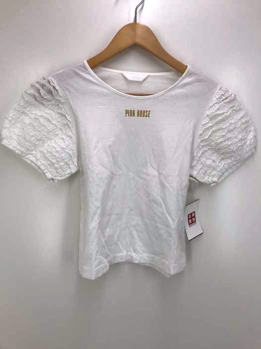 PINKHOUSE（ピンクハウス） フロントロゴ袖フリル切替カットソー レディース トップス