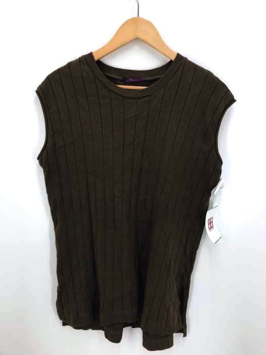 ITEMS URBAN RESEARCH(アイテムズ アーバンリサーチ) ノースリーブリブトップ レディース トップス