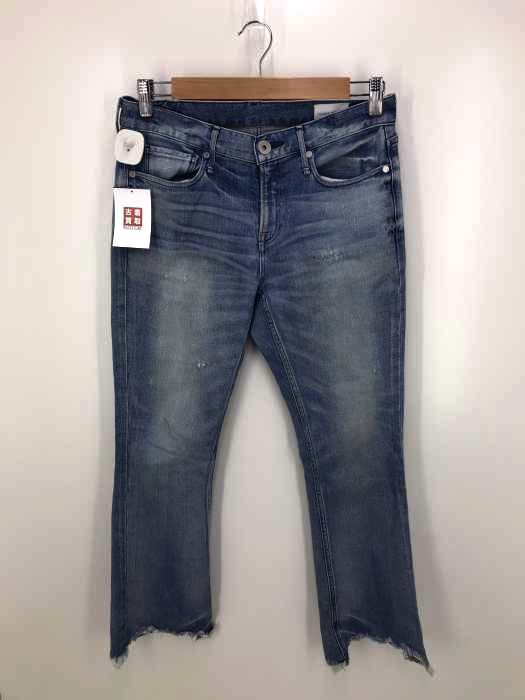 upper hights（アッパーハイツ） アンクルフレアシューカットダメージデニムパンツ レディース パンツ