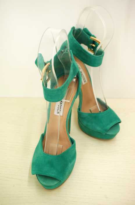 STEVE MADDEN (スティーブマデン) スウェードヒールサンダル レディース シューズ