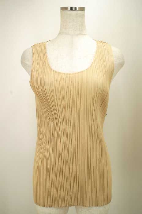 PLEATS PLEASE ISSEY MIYAKE （プリーツプリーズイッセイミヤケ） プリーツノースリーブトップス レディース トップス
