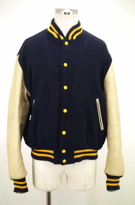 Golden bear（ゴールデンベアー） 袖レザー切替スタジャン メンズ アウター