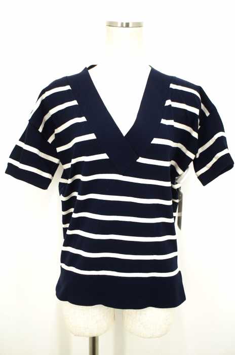J.CREW （ジェイクルー） Vネックボーダーニットトップス レディース トップス