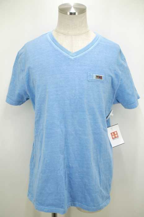 NAPAPIJRI （ナパピリ） ロゴプリントVネックTシャツ メンズ トップス