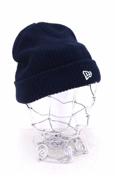 NEW ERA (ニューエラ) ロゴ刺繍 ビーニー ニットキャップ メンズ 帽子