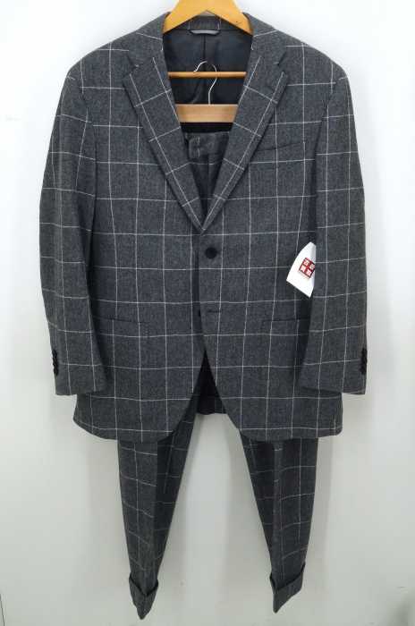 麻布テーラー AZABU TAILOR （アザブテーラー） VITALE BARBERIS CANONICO社製生地使用 JET CRUISE super100s チェック柄テーラードジャケット×テーパードスラックス メンズ セットアップ