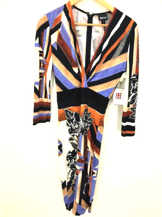 Just Cavalli（ジャストカヴァリ） 総柄 ラップワンピース レディース スカート