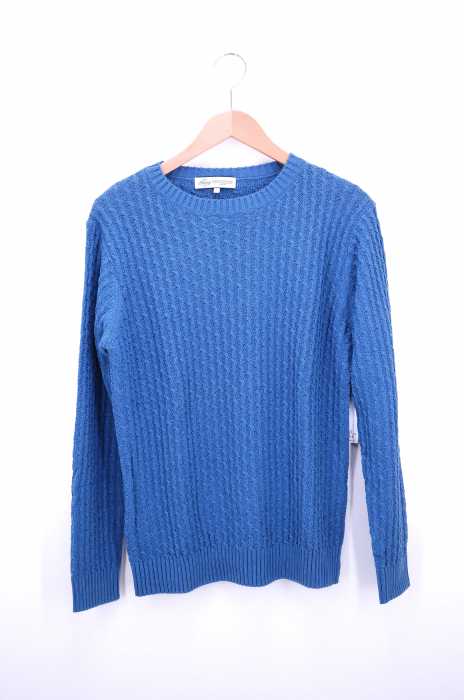 B:MING LIFE STORE by BEAMS（ビーミングライフストアバイビームス） コットンクルーネックアランニット メンズ トップス