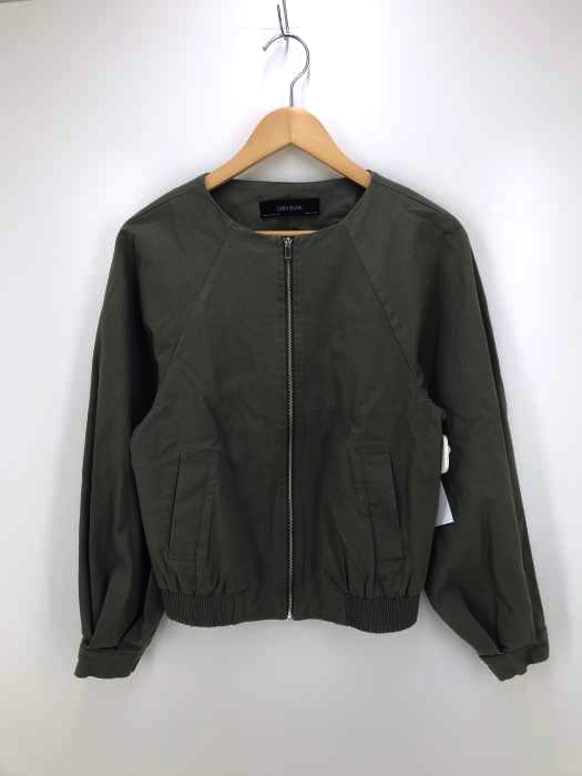 ZARA BASIC（ザラベーシック） ラグランスリーブジップアップノーカラーブルゾン レディース アウター