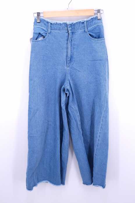 LOWRYS FARM （ローリーズファーム） カットオフ加工 ワイドデニムパンツ レディース パンツ