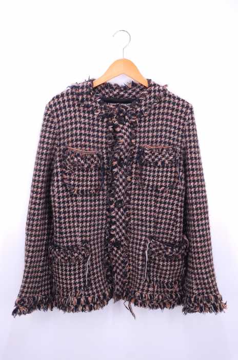 JUNYA WATANABE COMME des GARCONS (ジュンヤワタナベコムデギャルソン) AD2003 03AW 縮絨 ウール ノーカラージャケット メンズ アウター
