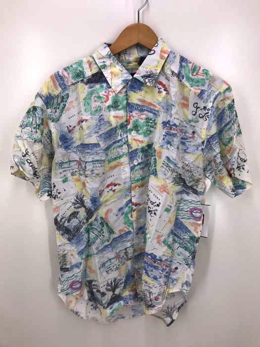 Lizwear（リズウェアー） オープンカラー 総柄 レーヨンシャツ メンズ トップス