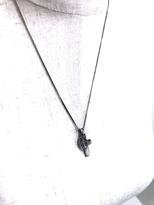 USED古着(ユーズドフルギ) シルバークロスネックレス メンズ アクセサリー