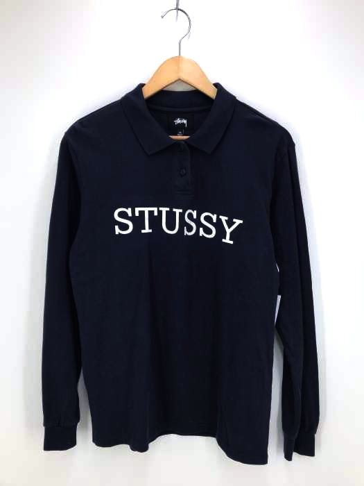 Stussy(ステューシー) ロゴプリントロングスリーブポロシャツ メンズ トップス