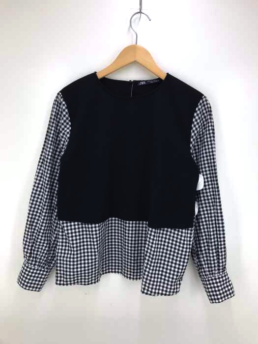 ZARA（ザラ） 切替デザインブラウス レディース トップス