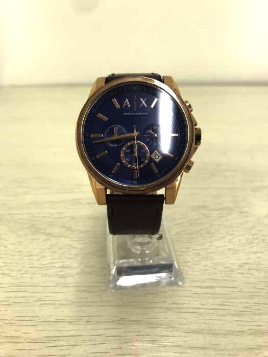 ARMANI EXCHANGE（アルマーニエクスチェンジ） レザーバンド クォーツ腕時計 メンズ 腕時計