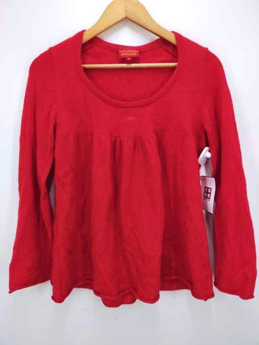 Vivienne Westwood RED LABEL(ヴィヴィアンウエストウッドレッドレーベル) オーブ刺繍 アルパカ混ギャザーニットプルオーバー レディース トップス