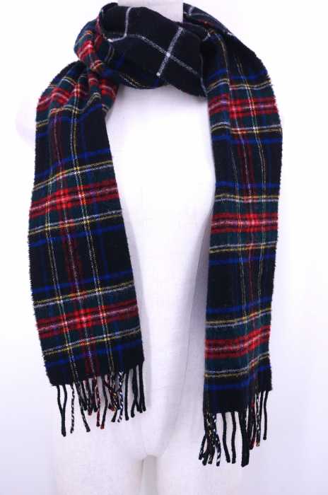 Glen Prince(グレンプリンス) MADE IN SCOTLAND チェック ウールマフラー レディース ファッション雑貨