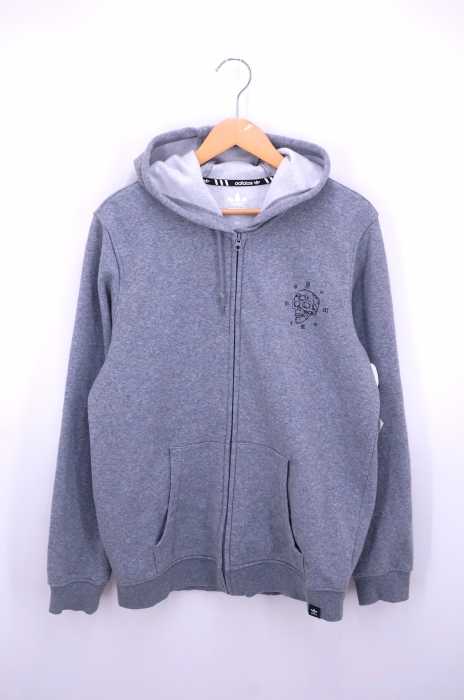 adidas (アディダス) Skull Full Zip Hoodie Originals メンズ トップス