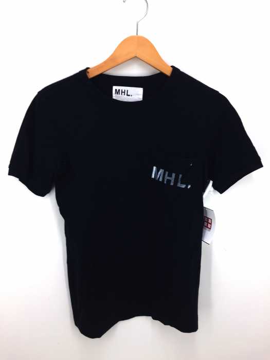 MHL.（エムエイチエル） 1POCLET LOGO TEE ペンキロゴクルーネックポケットTシャツ レディース トップス