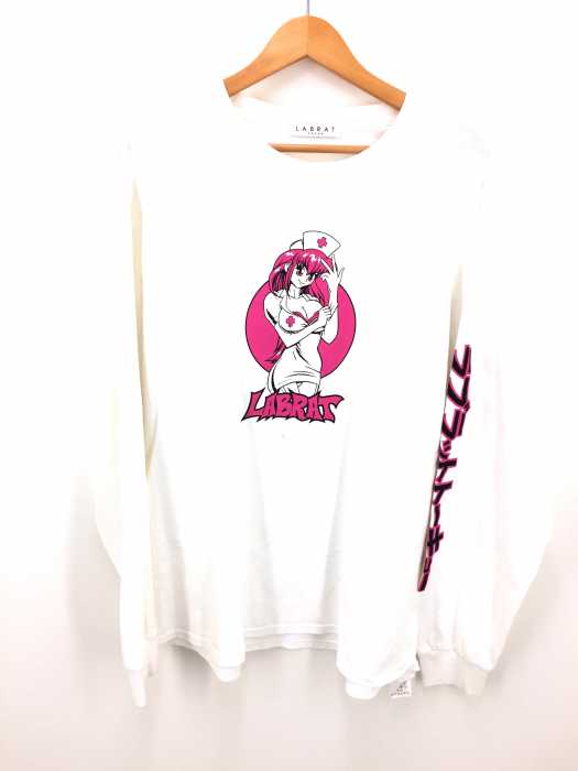 LABRAT(ラブラット) 袖ロゴプリントロングスリーブカットソー メンズ トップス