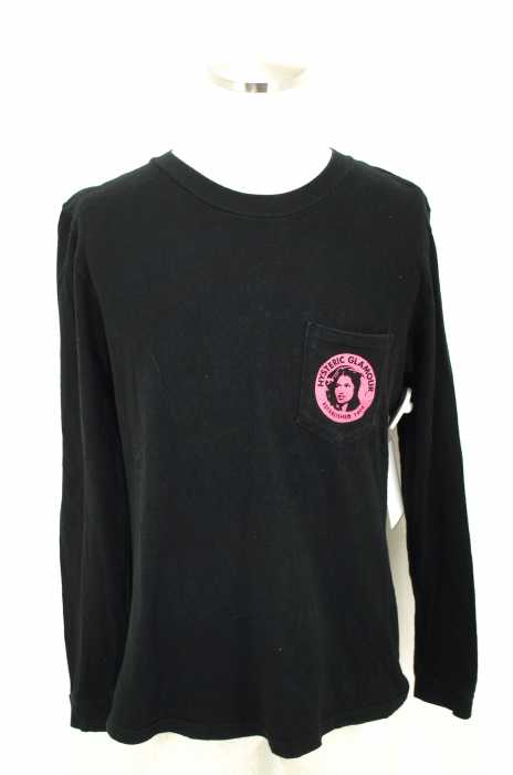 HYSTERIC GLAMOUR (ヒステリックグラマー) ポケット付きガールプリントロングスリーブTシャツ メンズ トップス