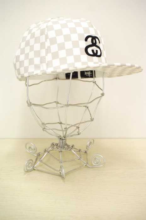 STUSSY （ステューシー） SSCheckerboard snapback チェック柄スナップバック メンズ 帽子