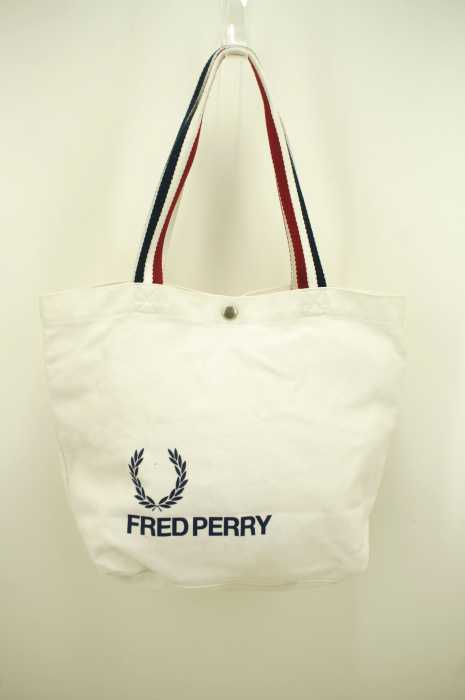 FRED PERRY （フレッドペリー） ロゴプリントキャンバストートバッグ メンズ バッグ