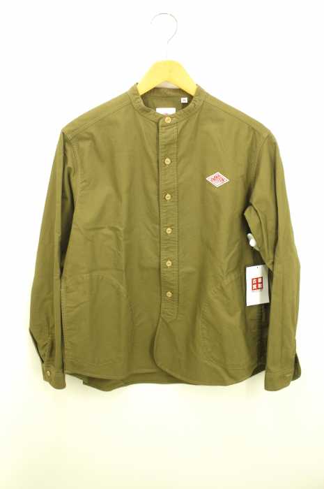 DANTON（ダントン） オックスフォード バンドカラー 長袖シャツ レディース トップス