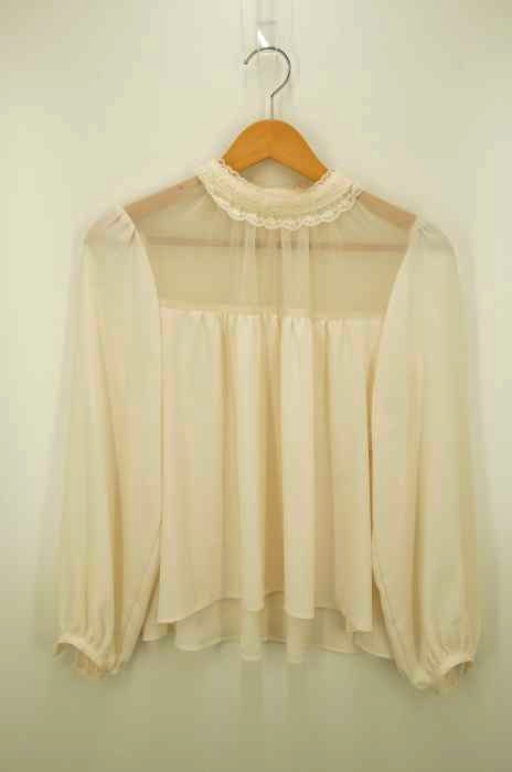 franche lippee(フランシュリッペ) フリルレースブラウス レディース トップス