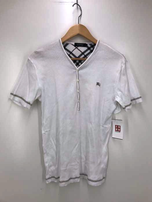 BURBERRY BLACK LABEL（バーバリーブラックレーベル） ヘンリーネック Tシャツ メンズ トップス
