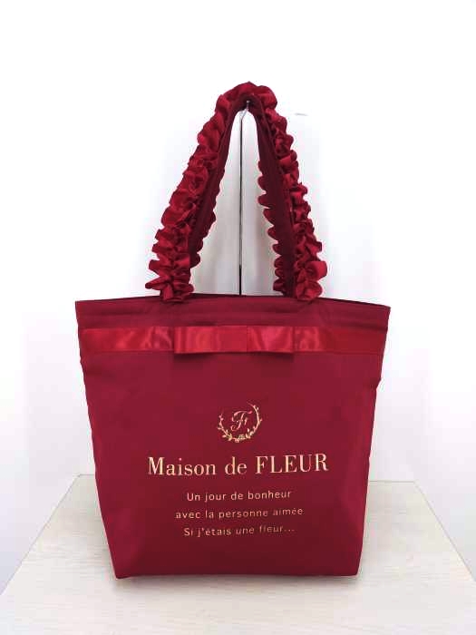 Maison De Fleur メゾンドフルール ブランドロゴフリルトートmバッグ レディース バッグ ブランド古着買取販売バズストア
