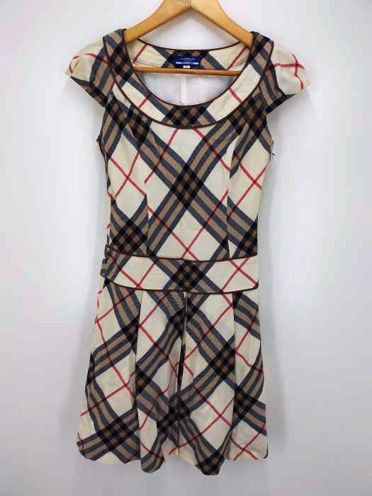 BURBERRY BLUE LABEL（バーバリーブルーレーベル） ノバチェックノースリーブプリーツワンピース レディース ワンピース